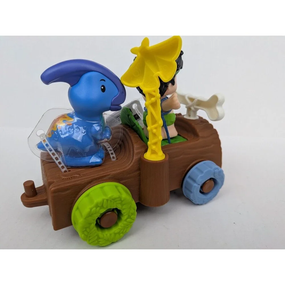 Fisher-Price Little People Dinosaur Parade Log Car & Figure Set 3pc NEW